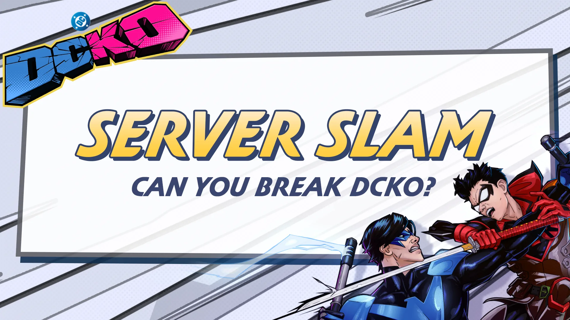 Server Slam key art - DC Legends collide ahead of DCKO's first Alpha test