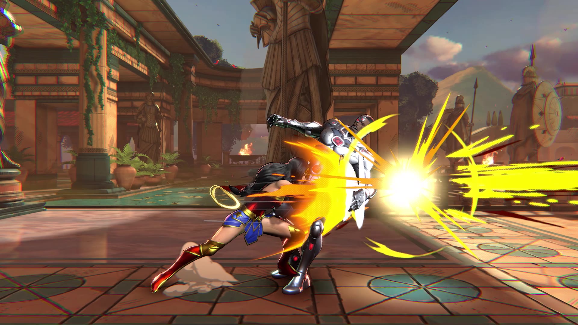 Fast DCKO combat - a Legend chaining light and heavy attacks into a juggle